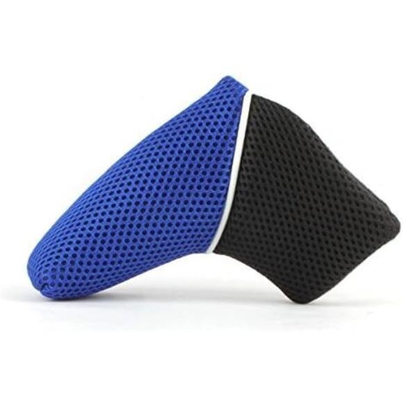 Golf Blade Putter Head Cover Black Orange/Blue Mesh for Scotty Ping Callaway - Picture 2 of 7
